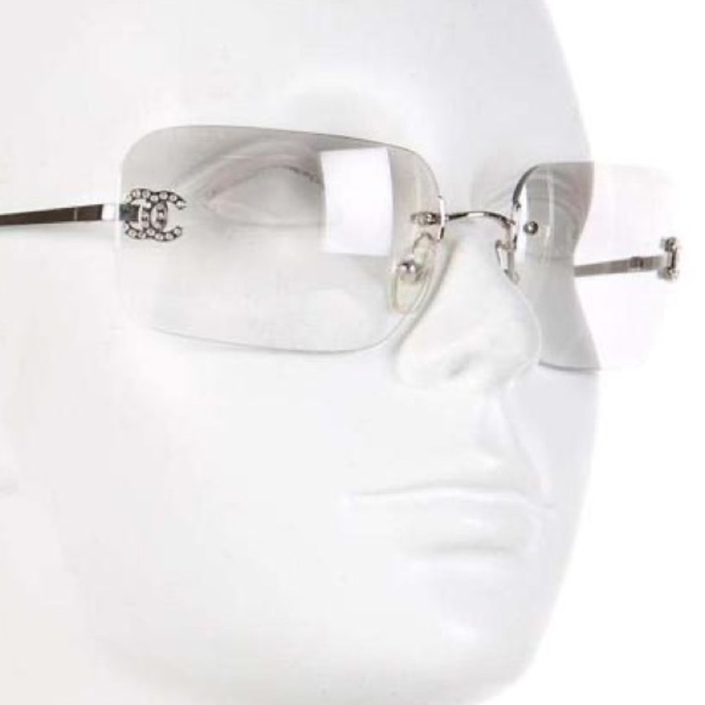 Vintage Chanel sunglasses. Crystal cc’s. - Picture 2 of 8